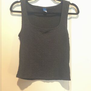 Old Navy Black Textured Tank Top